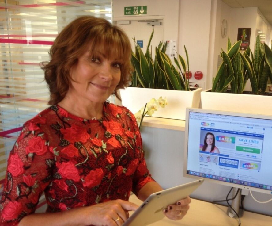 Milestone - Looking back at 100,000th volunteer Lorraine Kelly